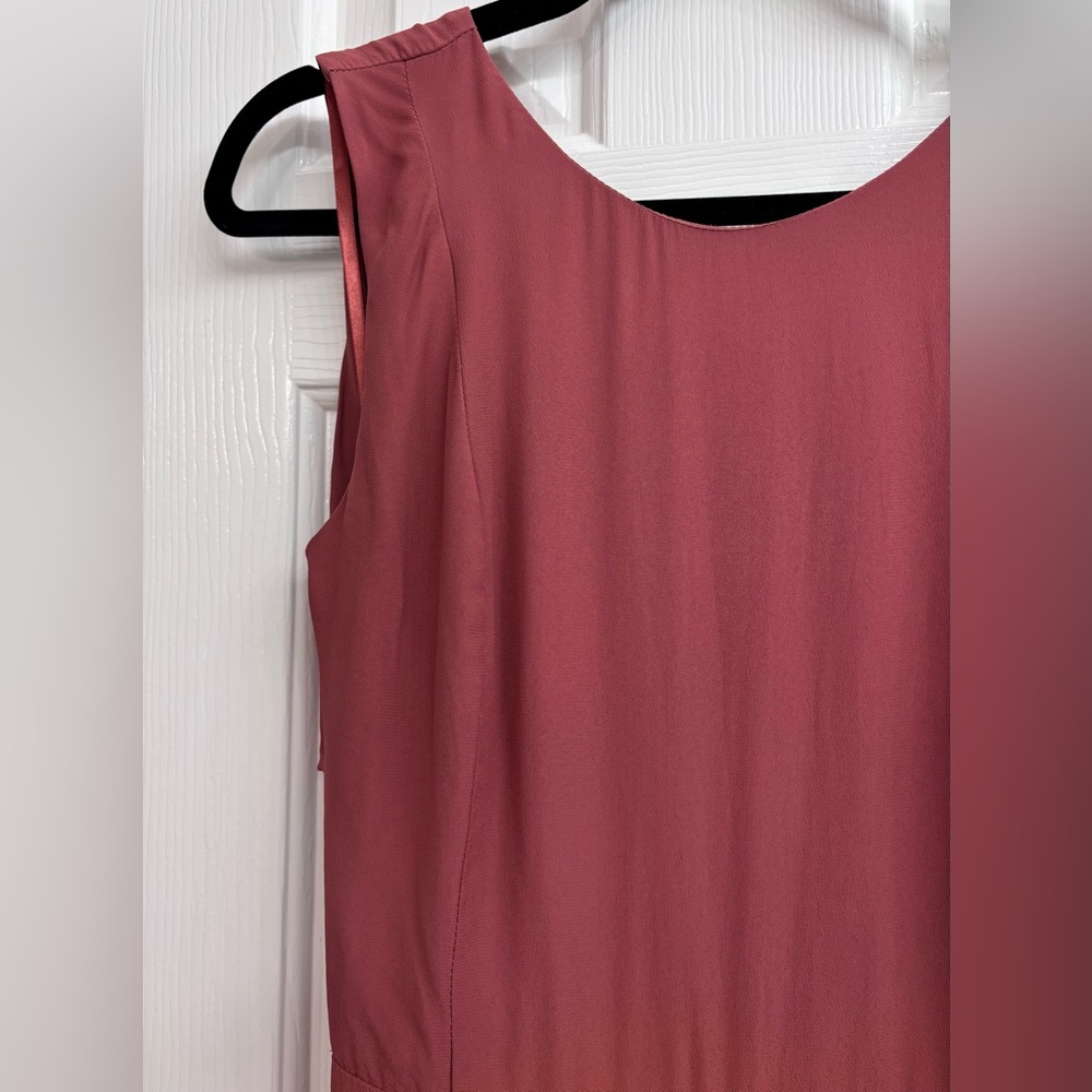 Lost April Sleeveless Jumpsuit with Back Straps in Terracotta - Picture 3 of 15